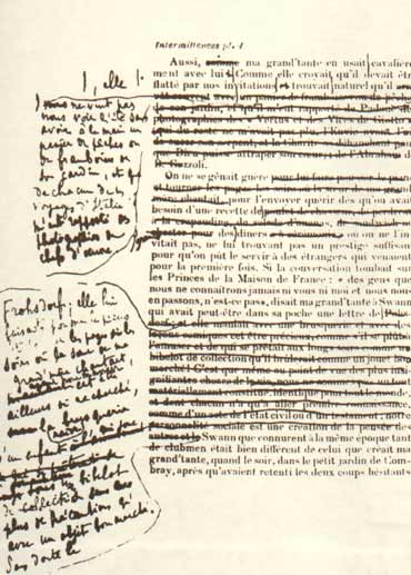 马塞尔・普鲁斯特的《追寻逝去的时光》第一卷《去斯万家那边》手稿